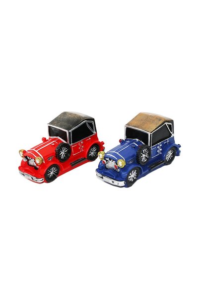 ForWhat Resin Made Car Motif Piggy Bank for Office Home Office Decor