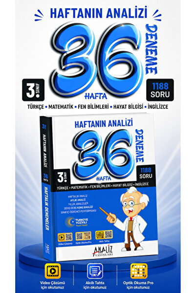Analiz Yayınları 3.SINIF HAFTANIN ANALİZİ 36*36 (MAARİF MODELİ)