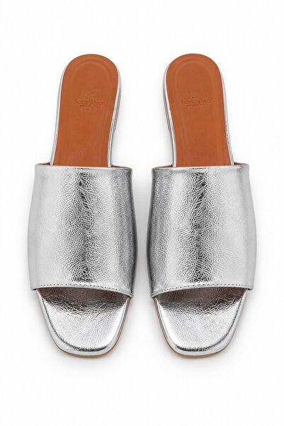 İX Lora Women's Single-Strap Patent Leather Textured Slippers - Stylish Every...