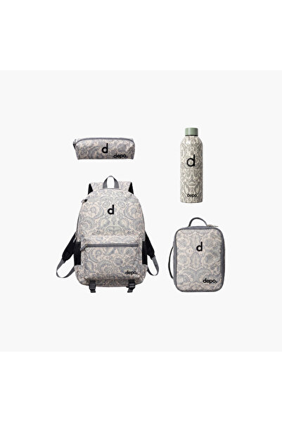 Depo High Kids 4-Piece School Backpack Set with Pencil Case and Water Bottle ...