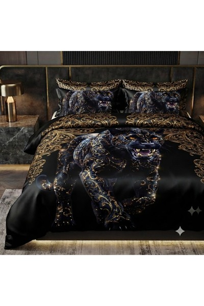 AngelsHome Special Edition Brand Double Size 240*260 cm Satin Cotton Luxury D...