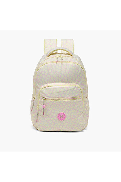 Marshmallow Floral Print 3-Piece Backpack Set for Girls 8-13 Years with Lunch...