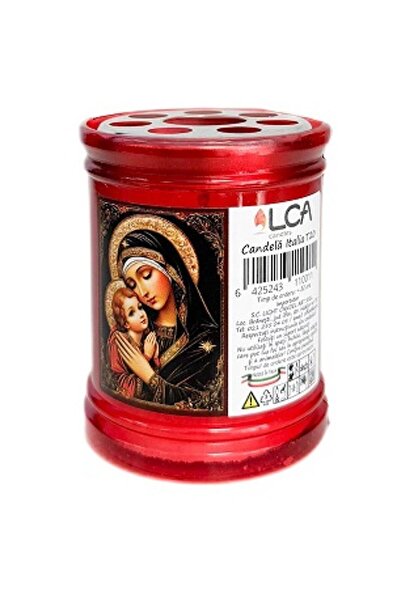 LCA Set 7 x Candela Rosie, Italia, cu Capac Anti-Vant