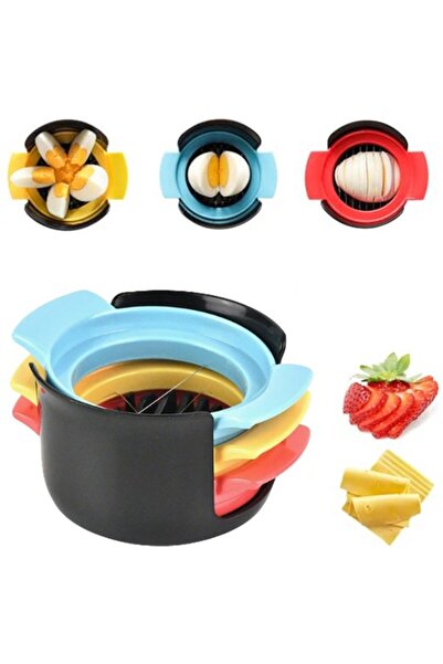 STARSTAR Egg slicer, stainless steel 3-in-1, suitable for salads and sandwich...