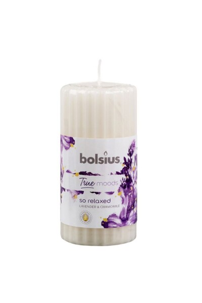 Bolsius Set 3 x Lumanare Stalp 120/58 mm - So Relaxed Lavanda si Musetel
