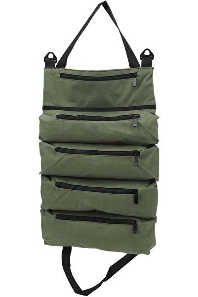 mucize Roll up Tool Bag 5 Zipper Pockets Portable Oxford Cloth Electricians T...