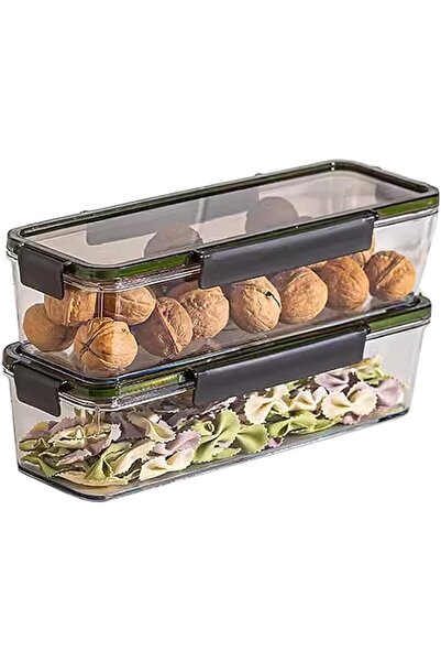 Paporich Set of 2 Pasta Containers with Lids Plastic Food Container, Airtight...