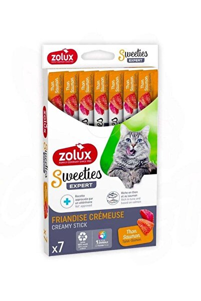 Zolux Sweeties Creamy Stick for Cats, Tuna Salmon, 7 pcs/box