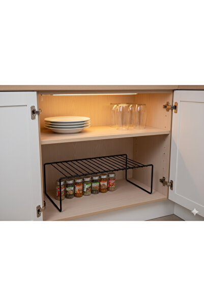 DAMLORA Black Cabinet Organizer