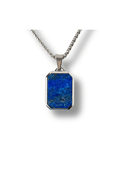 craftmystic Stainless Steel Necklace with Natural Lapis Lazuli - Clarity and ...