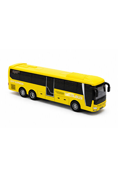 Prlk toys حافلة تيور باس للعب الأطفال - 15 سم باللون الأصفر