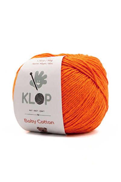 KLOP Amigurumi İpi Patik Bebek Yelek Örgü İp Baby Soft Cotton 50 gr 130 mt Po...