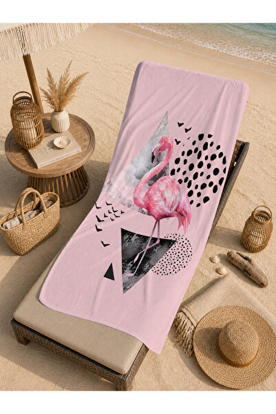 Evmila Cute Blue Frog Lake and Reeds Patterned 70X150 Beach Towel - Digital P...