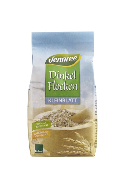 Dennree Fulgi mici de spelt bio, 500g