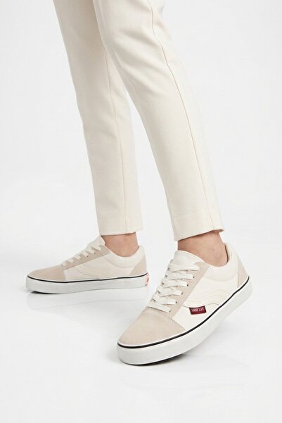 WALKWAY White Narrow Fit Breathable Lace-Up Linen Men's Sports Shoes Sneaker ...