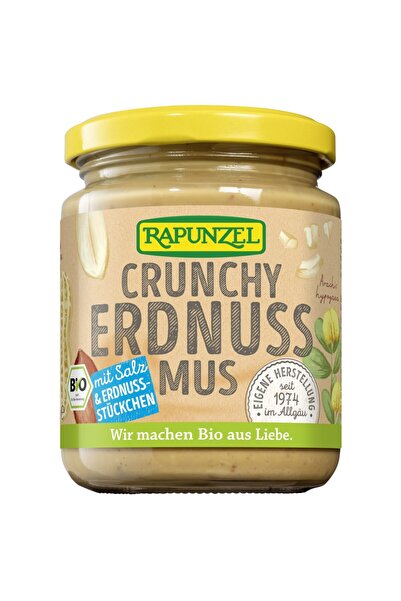Rapunzel Unt de arahide crocant cu sare, organic vegan, 250g