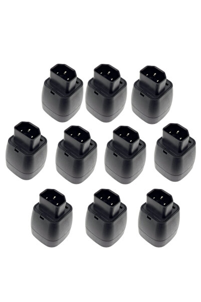 Choice3 10pcs black Bolantedz Euro to C14 3 pins Plug Adapter 10A 250V EU Ger...