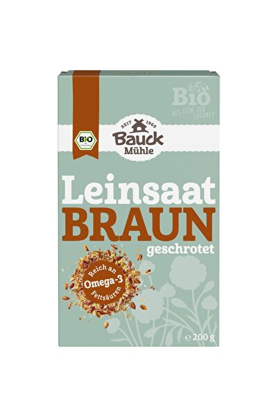 Bauckhof Semințe de in brună, măcinate, bio, 200g