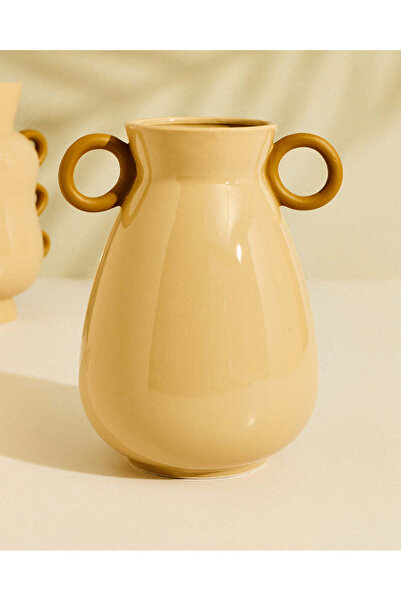 REDTAG Sienna Beige Plain Flower Vase