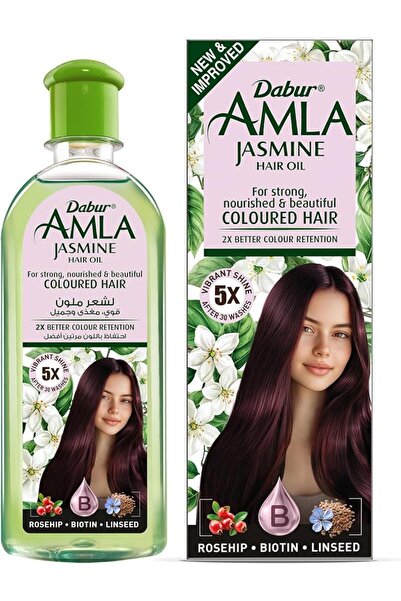 Dabur زيت شعر أملا بالياسمين 300 مل |   للحصول على شعر قوي ومغذي وجميل ولامع ...