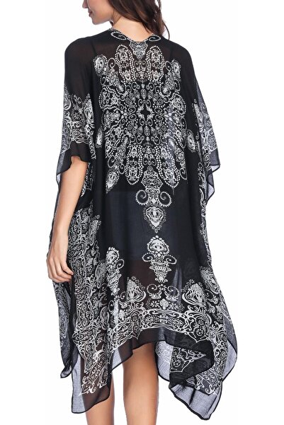 Moss Rose Women's Beach Cover up Swimsuit Kimono Cardigan with Bohemian Flora...