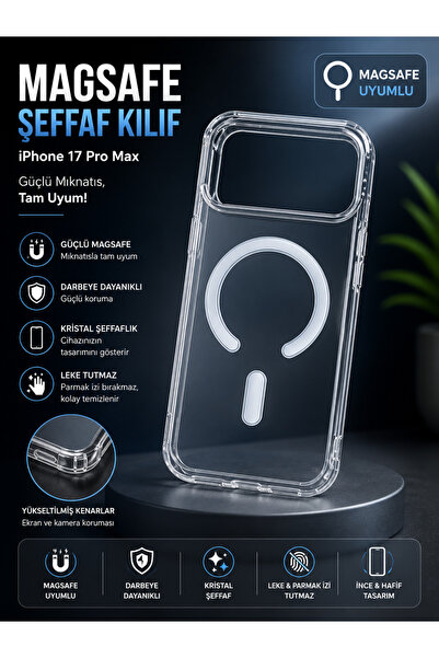 Vision İphone 17 Pro Max Şeffaf Kılıf