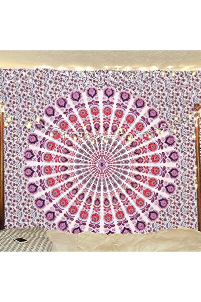 Bless International Indian Hippie Bohemian Psychedelic Peacock Mandala Wall H...