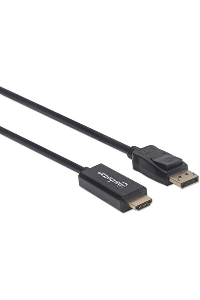 MANHATTAN Καλώδιο DisplayPort αρσενικό - HDMI αρσενικό 1.8μ Μαύρο (152679)