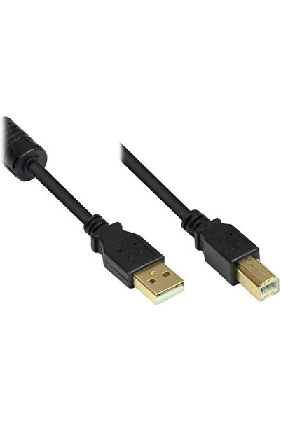 Good Connections Καλώδιο USB 2.0 USB-A Αρσενικό - USB-B Αρσενικό Μαύρο 5μ GC-...