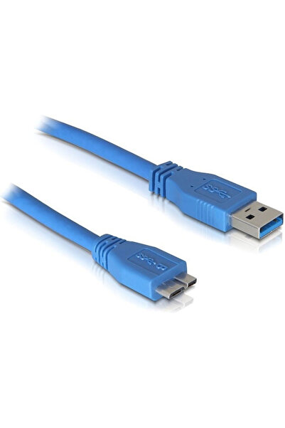 DELOCK 82531 1μ Κανονικό Καλώδιο USB 3.0 σε micro USB Μπλε (82531)