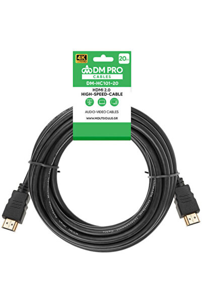 Other DM Pro HDMI 2.0 Καλώδιο Υψηλής Ταχύτητας Premium 4K 60Hz HDR HDMI Αρσεν...