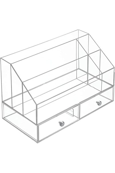 Interdesign منظم مستحضرات التجميل البلاستيكي متعدد الطبقات من iDesign مع أدرا...