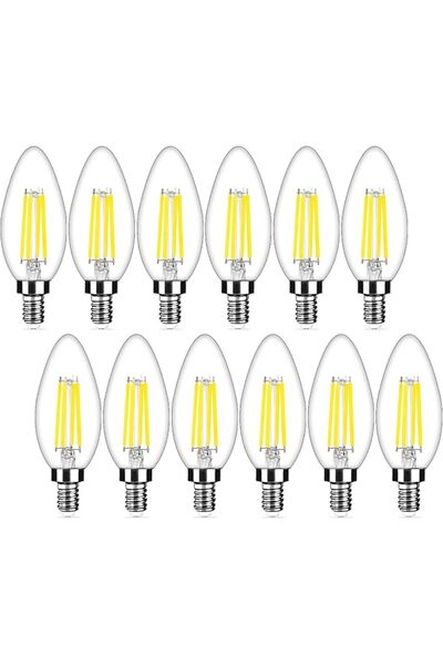 GENERAL 12-Pack Dimmable E12 LED Candelabra Bulbs 40Watt Equivalent, 2700K Wa...