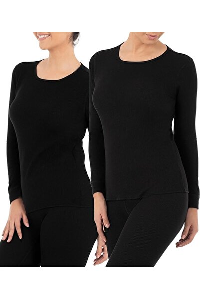 Fruit of the loom womens Micro Waffle Premium Thermal Underwear Tee Shirt Paj...