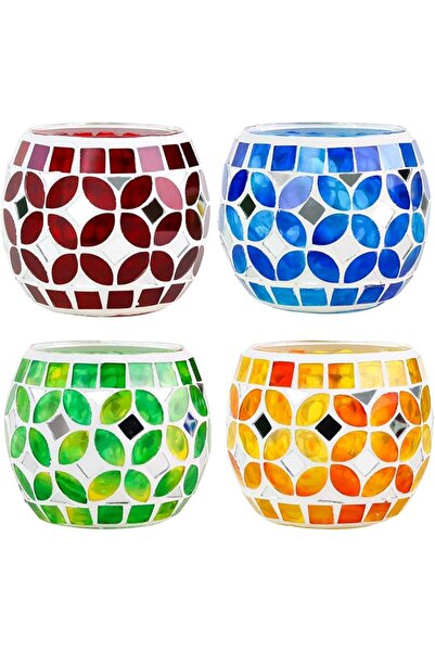 GENERAL SHMILMH Votive Candle Holder Set of 4, Easter Decoration for Home, Ha...