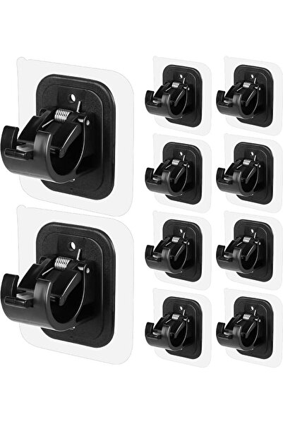 Codoule 8PCS No Drill Curtain Rod Brackets No Drilling Self Adhesive Curtain ...
