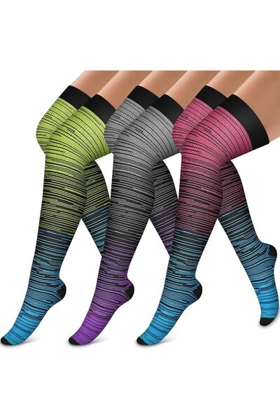Bluemaple 4 Pack Leggings for Women Butt Lift High Waisted Tummy Control No S...