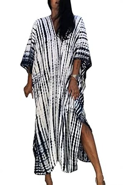 GENERAL Women's Summer Long Beach Dress Kimono Maxi Kaftan Cover ups