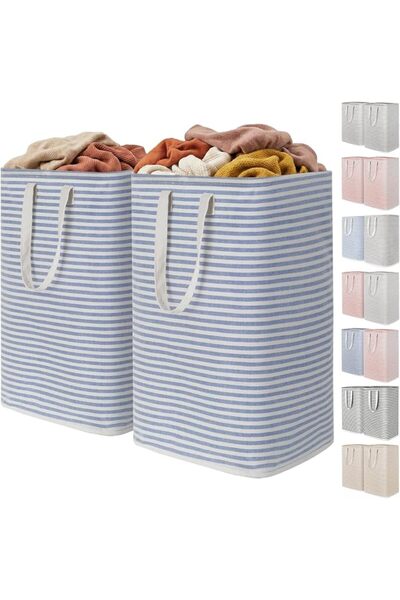 Lifewit 2 Pack Laundry Hamper Large Collapsible Laundry Baskets, Freestanding...