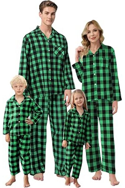 GENERAL Schbbbta Girls Boys Satin Pajamas Set, 2Piece Silk Nightwear Button-D...