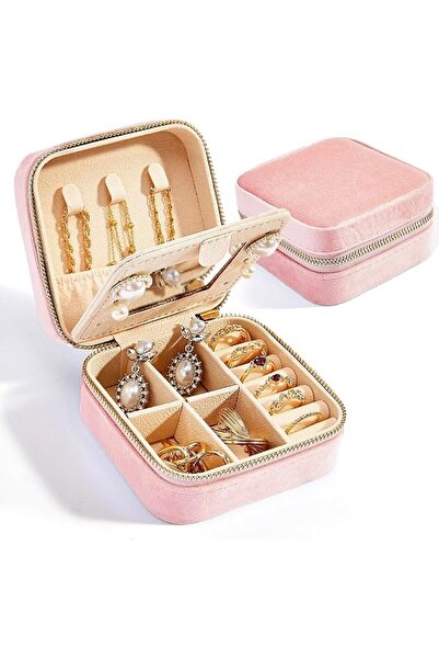 GENERAL Small Jewelry Box Travel Jewelry Organizer Jewelry Gift Box Portable ...