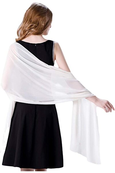GENERAL Soft Chiffon Scarfs Shawls and Wraps for Evening Dresses Wedding Shaw...