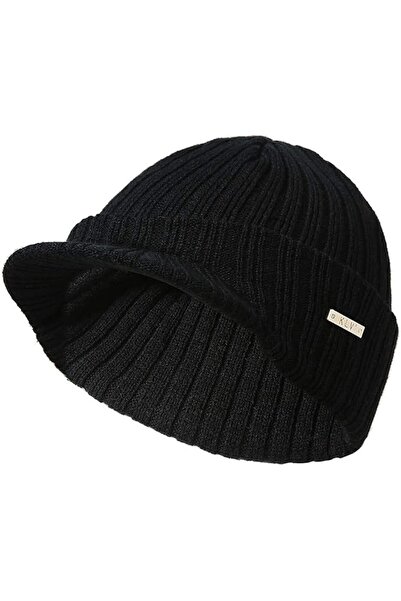 GENERAL Mens Winter Knitting Wool Warm Hat Daily Slouchy Hats Beanie Cap