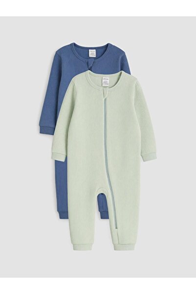 LC Waikiki Crew Neck Long Sleeve Baby Boy 2-Piece Jumpsuit (W6)