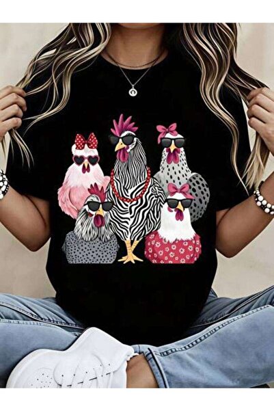 4CR Chicken, Women's Fashionable Chickens With Sunglasses Accessories, Pure C...