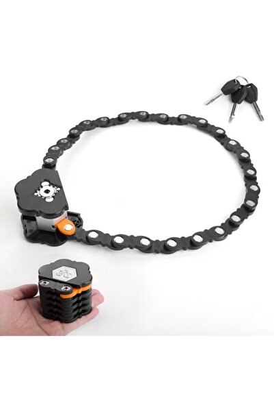 STARSTAR 78cm foldable bike lock with holder 2 keys.