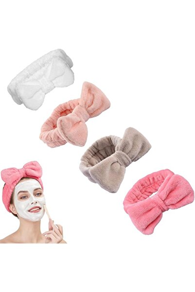 Duomama Spa Headband 4-Pack for Face Washing, Makeup, and Skincare - Microfib...