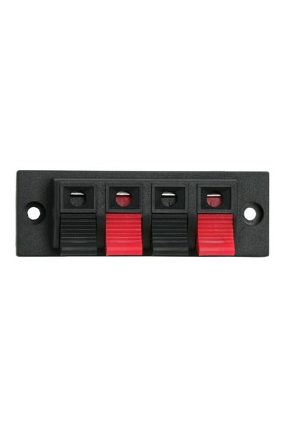 Alista Home Terminal de difuzor cu 4 căi, cu clemă, conector audio pentru mon...