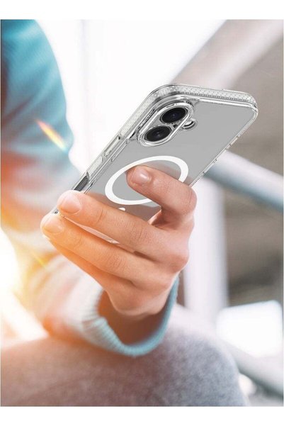 Edots iPhone 17 Case MagSafe – Clear Magnetic Cover, Slim Transparent TPU, Military-Grade Protection, Scratch-Resistant, Strong Magnet, MagSafe Compatible