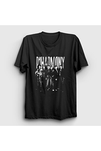 Presmono تي شيرت أسود للجنسين من نوع K-Pop P1Harmony 619662tt